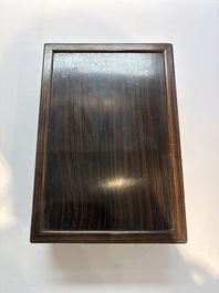 Three Chinese hongmu stands, 19/20th C.