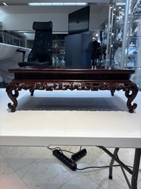 Three Chinese hongmu stands, 19/20th C.