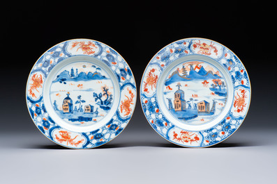 22 Chinese blue, white, famille rose and Imari-style wares, Kangxi and later