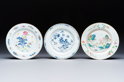 22 Chinese blue, white, famille rose and Imari-style wares, Kangxi and later