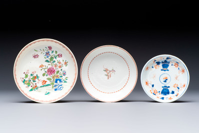 22 Chinese blue, white, famille rose and Imari-style wares, Kangxi and later