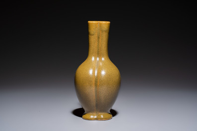 A Chinese conjoined teadust&ndash;glazed bottle vase, Republic
