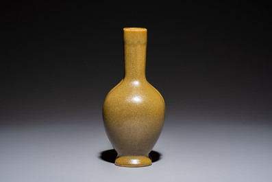 A Chinese conjoined teadust&ndash;glazed bottle vase, Republic