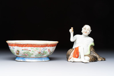 A group of 14 Chinese and Samson, Paris porcelain wares, 18/19th C.