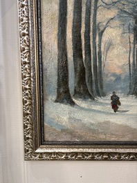 Attributed to Sadji or Sha Qi (Sha Yinnian 1914-2005): 'De Jing Wu Er Dao 德經無二道', oil on canvas, 20th C.