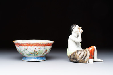 A group of 14 Chinese and Samson, Paris porcelain wares, 18/19th C.