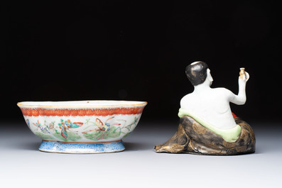 A group of 14 Chinese and Samson, Paris porcelain wares, 18/19th C.