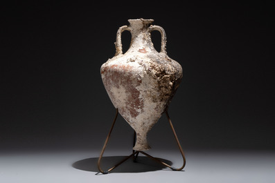 A Roman pottery olive oil transport amphora, South of Spain, 1st/3rd C.