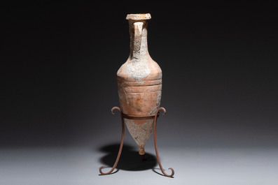 A Roman pottery wine transport amphora with marine encrustation, 2nd C. B.C./1st C.