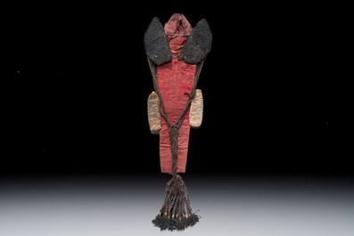 A large ancestral headdress or Perak mounted with turquoise, coral, and other stones, Ladakh, India, 19/20th C.
