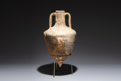 A Roman pottery wine transport amphora, Northern Adriatic region, 1st C. b.C./3rd C.