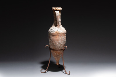 A Roman pottery wine transport amphora with marine encrustation, 2nd C. B.C./1st C.