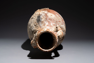 A Roman pottery fish oil or wine transport amphora with marine encrustation, South of Spain, 1st C. B.C./1st C.