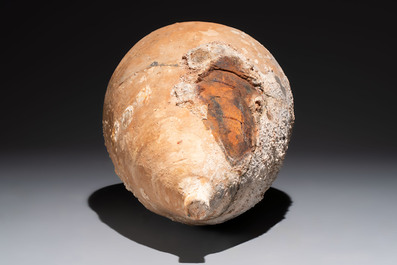 A Roman pottery olive oil transport amphora with marine encrustation, South of Spain, 1st/3rd C.