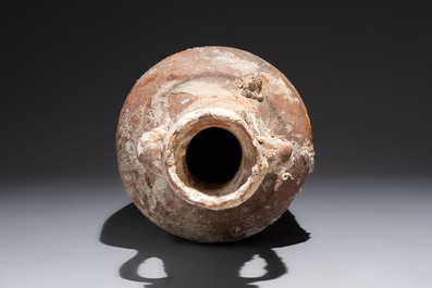 A Roman pottery fish oil or wine transport amphora with marine encrustation, South of Spain, 1st C. B.C./1st C.