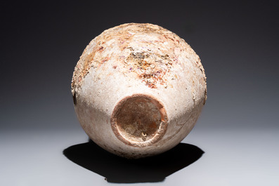 A Roman pottery wine transport amphora with marine encrustation, Northern Adriatic region, 1st C. B.C./3rd C.