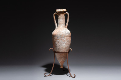 A Roman pottery wine transport amphora with marine encrustation, 2nd C. B.C./1st C.