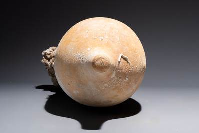 A Roman pottery fish oil or wine transport amphora with marine encrustation, South of Spain, 1st C. B.C./1st C.