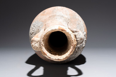 A Roman pottery wine transport amphora with marine encrustation, 2nd C. B.C./1st C.