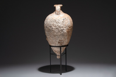 A Roman pottery olive oil transport amphora with marine encrustation, South of Spain, 1st/3rd C.