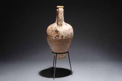 A Roman pottery wine transport amphora with marine encrustation, Northern Adriatic region, 1st C. B.C./3rd C.