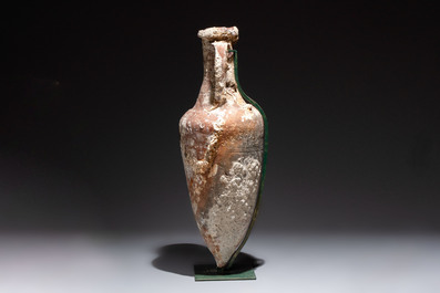 A Roman pottery fish oil or wine transport amphora with marine encrustation, South of Spain, 1st C. B.C./1st C.