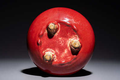A Chinese langyao-style tripod censer, 18/19th C.