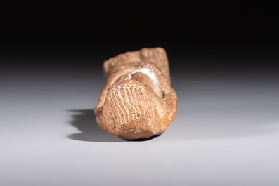 An Egyptian red-brown clay Ushabti, probably Romano-Egyptian, 1st C. AD