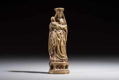 A bronze Madonna with Child, The Netherlands, possibly Utrecht, 1st half 16th C.