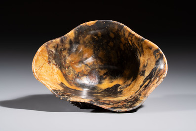 A Chinese soapstone libation cup, 18/19th C.