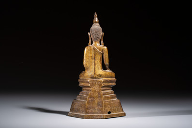 An inscribed Burmese bronze Buddha, Tai Yai, 19th C.