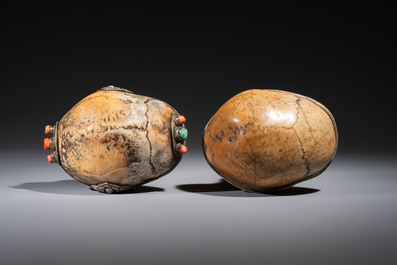 A varied collection of seven Tibetan ritual utensils, 19/20th C.