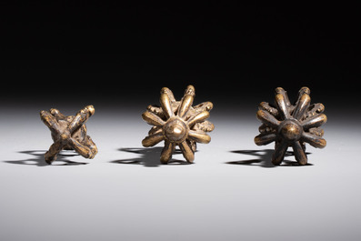 A varied collection of 14 Tibetan ritual utensils, 19/20th C.