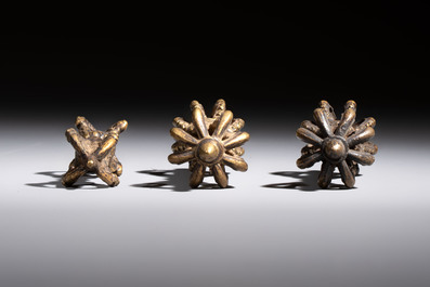 A varied collection of 14 Tibetan ritual utensils, 19/20th C.
