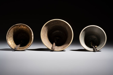 A varied collection of 14 Tibetan ritual utensils, 19/20th C.
