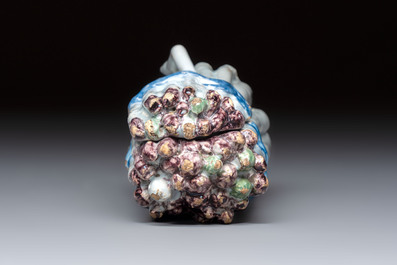 A polychrome Brussels faience 'Asparagus' tureen and cover, 18th C.