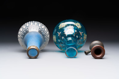 Four various glass vessels, Turkey/Iran, 19th C.