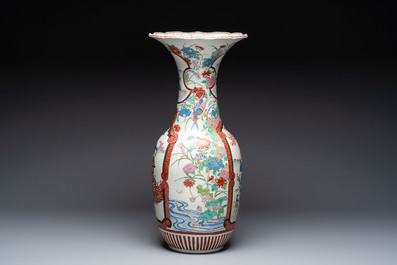 A Japanese Imari vase with narrative design, Meiji, late 19th C.