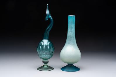 Four various glass vessels, Turkey/Iran, 19th C.