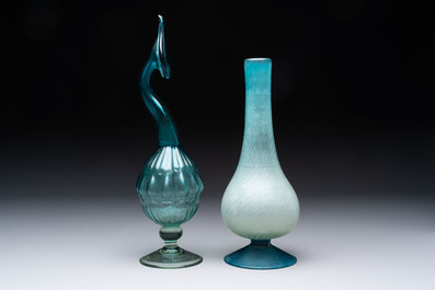 Four various glass vessels, Turkey/Iran, 19th C.