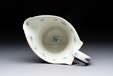 A polychrome French faience helmet-shaped jug, Samson, Paris, 19th C.