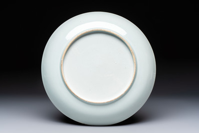 A Chinese verte-Imari 'Governor Duff' dish, Yongzheng, ca. 1725-1730