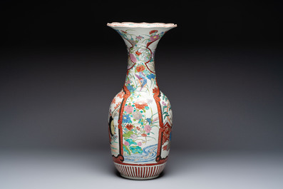 A Japanese Imari vase with narrative design, Meiji, late 19th C.