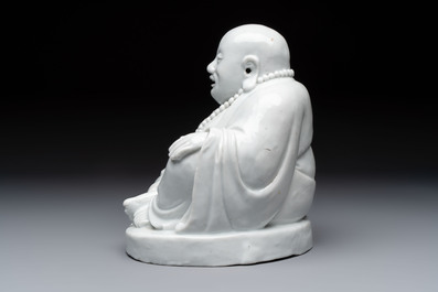 A Chinese Dehua blanc de Chine Milefo Buddha, Republic