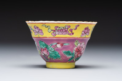 A group of 10 Chinese famille rose wares for the Straits or Peranakan market, various marks, 19/20th C.