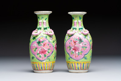 A group of 10 Chinese famille rose wares for the Straits or Peranakan market, various marks, 19/20th C.