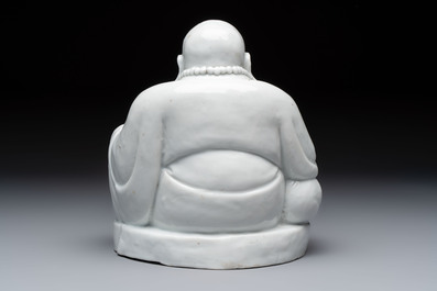 A Chinese Dehua blanc de Chine Milefo Buddha, Republic