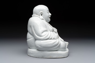 A Chinese Dehua blanc de Chine Milefo Buddha, Republic