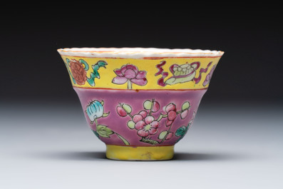 A group of 10 Chinese famille rose wares for the Straits or Peranakan market, various marks, 19/20th C.