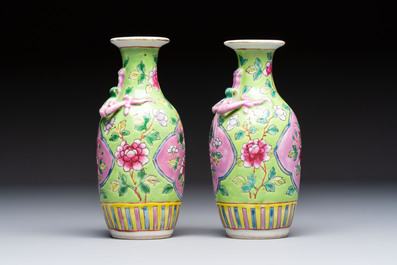 A group of 10 Chinese famille rose wares for the Straits or Peranakan market, various marks, 19/20th C.